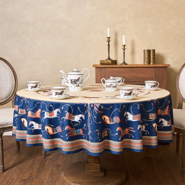 Скатерть круглая "passage"150 см  ,бежевый, 100% хлопок ,твил Lefard (850-758-24)