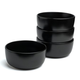 Набор салатников bronco "choice black" 15 см 4шт Bronco (191-360-1)