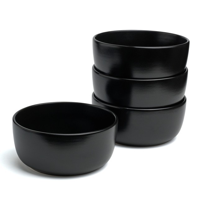 Набор салатников bronco "choice black" 15 см 4шт Bronco (191-360-1)