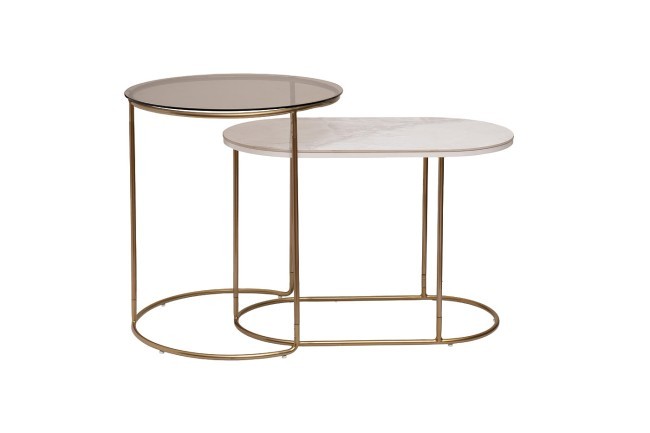 Столик журнальный (набор 2шт) d48*56/66*37*45,5см (TT-00011442)