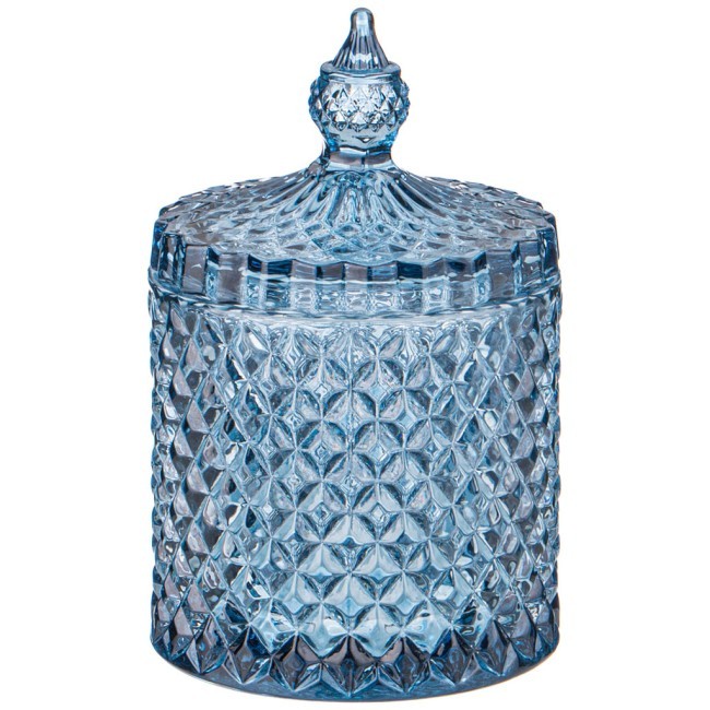 Емкость для хранения "diamant blue" 8,5*8,5*13,5см Lefard (355-304)