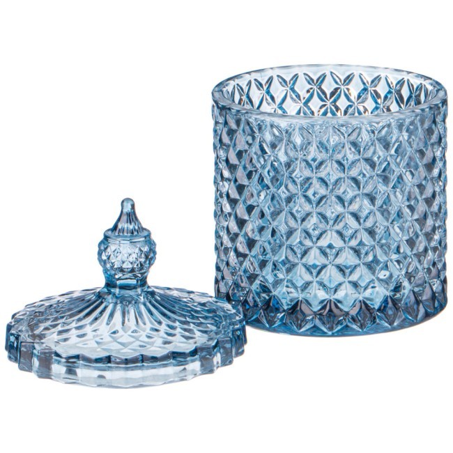 Емкость для хранения "diamant blue" 8,5*8,5*13,5см Lefard (355-304)
