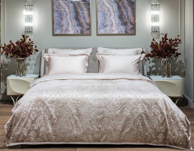 Кровать Michelle без под.мех. серый Norton SER+Mocka43 183*230*99см (TT-00014698)