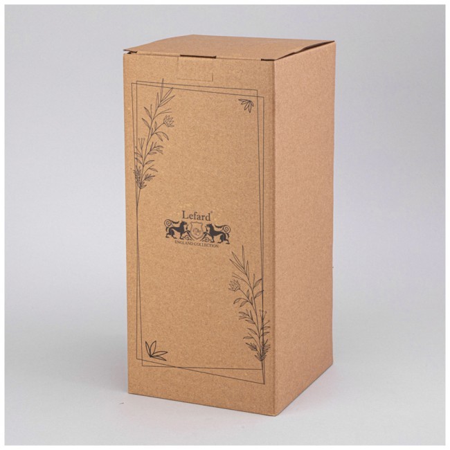 Ваза 13*13*49,3 см  цвет: серый Lefard (374-167)