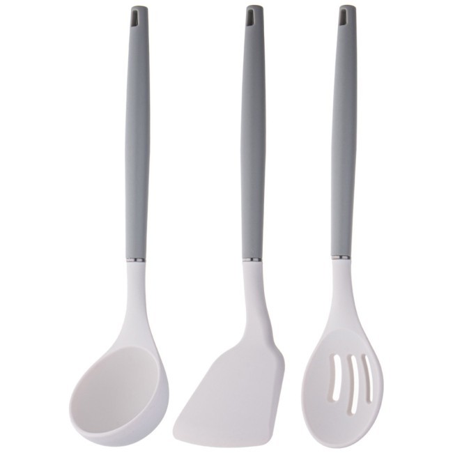 Набор agness из 9пр: 5 ножей, половник, лопатка и шумовка, вращающаяся подставка, цвет: серый Agness (671-211)