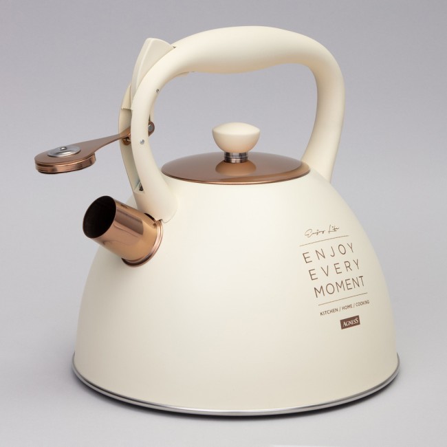 Чайник agness со свистком, 3,0 л термоаккумулирующее дно, индукция Agness (914-155) Чайник agness со свистком, 3,0 л термоаккумулирующее дно, индукция Agness (914-155)