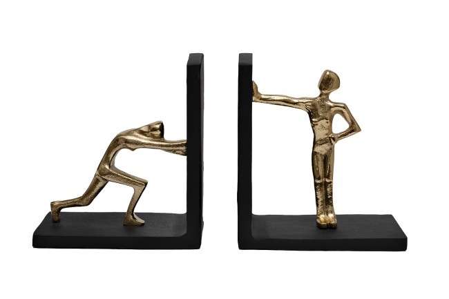 Держатель для книг цвет золото h21см (TT-00013279)