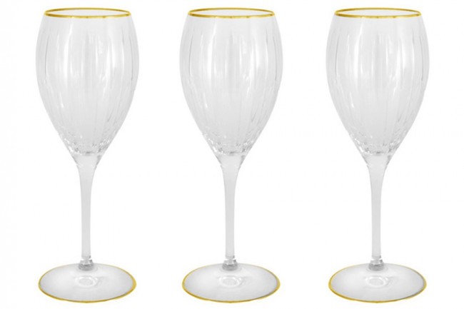 Набор бокалов для вина Пиза золото, 0,275 л, 6 шт - SM2101/1G Same