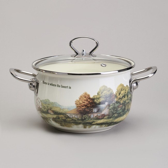 Набор кастрюль эмалированный, серия "family house" 4пр. 2,0/2,8л диа.18/20см Agness (943-101) Набор кастрюль эмалированный, серия "family house" 4пр. 2,0/2,8л диа.18/20см Agness (943-101)