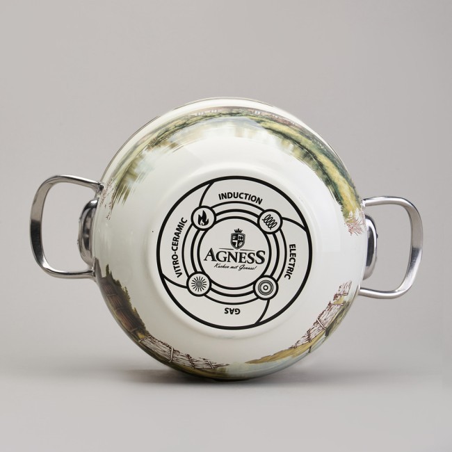 Набор кастрюль эмалированный, серия "family house" 4пр. 2,0/2,8л диа.18/20см Agness (943-101) Набор кастрюль эмалированный, серия "family house" 4пр. 2,0/2,8л диа.18/20см Agness (943-101)