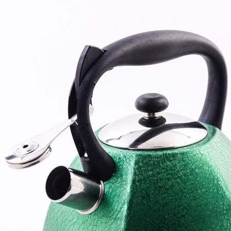 Чайник со свистком зелёный 3 л нерж/ст/пластик (5063-1)