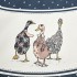 Скатерть овальная "family farm" 160х220 см ,синий, 100% хлопок, твил, с пропиткой SANTALINO (850-742-26)