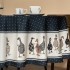 Скатерть овальная "family farm" 160х220 см ,синий, 100% хлопок, твил, с пропиткой Lefard (850-742-26) Скатерть овальная "family farm" 160х220 см ,синий, 100% хлопок, твил, с пропиткой Lefard (850-742-26)