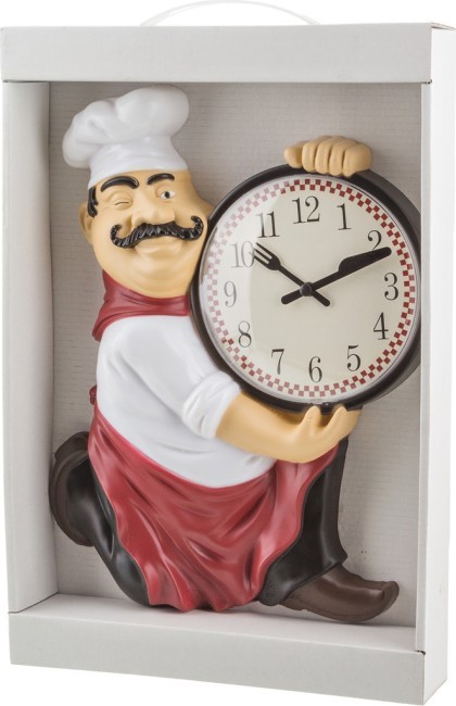 Часы настенные кварцевые "chef kitchen" 35*25*5 см.диаметр циферблата=13 см. Lefard (220-120) Часы настенные кварцевые "chef kitchen" 35*25*5 см.диаметр циферблата=13 см. Lefard (220-120)