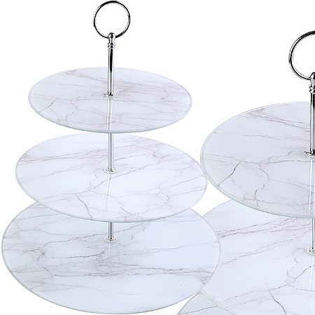 Конфетница 3-ярусная на ножке LR (31502)