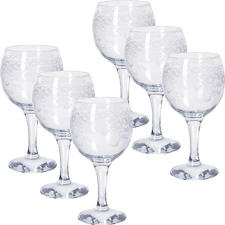 Набор 6-ти стаканов д/вина 260мл (MS411-07-01)