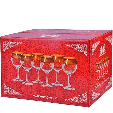 Набор 6-ти стаканов д/вина 260мл (MS411-07-01)