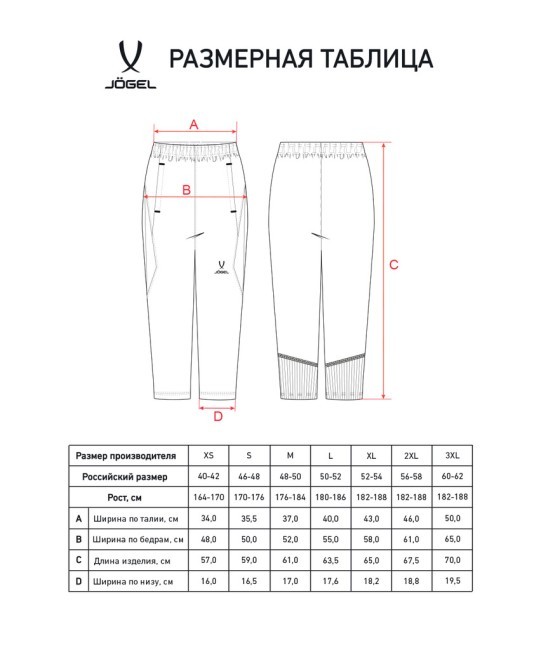 Брюки тренировочные с карманами JÖGEL PREMIER PerFormDRY 3/4 Training Pants, черный (2122537)
