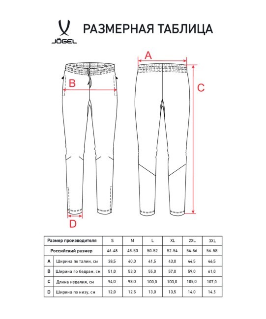 Брюки тренировочные JOGEL CAMP 2 Training Pants, черный (2112220)