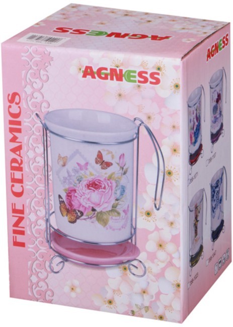 Подставка под кухонные приборы "лавандовая весна" 10,5*10,5*16 см Agness (358-1107) Подставка под кухонные приборы "лавандовая весна" 10,5*10,5*16 см Agness (358-1107)
