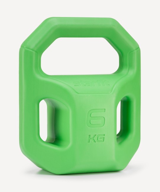 Гиря пластиковая STARFIT DB-505, 6 кг, зеленый (2113752) Гиря пластиковая STARFIT DB-505, 6 кг, зеленый (2113752)