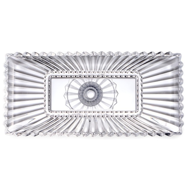 Блюдо сервировочное на ножке "brilliance" прямоугольное, 38*17,5*11,5 см Lefard (691-146)