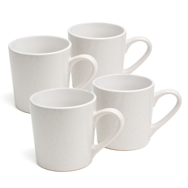 Набор кружек  bronco "choice white" 400 мл =4 шт Bronco (191-361-1)