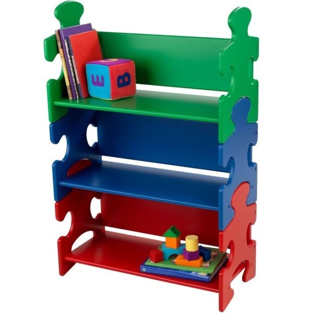 Система хранения "Пазл", яркий (Puzzle Book Shelf - Primary) (14400_KE)