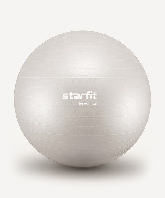 БЕЗ УПАКОВКИ Фитбол STARFIT GB-108 антивзрыв, 1500 гр, тепло-серый пастель, 85 см (2126483)