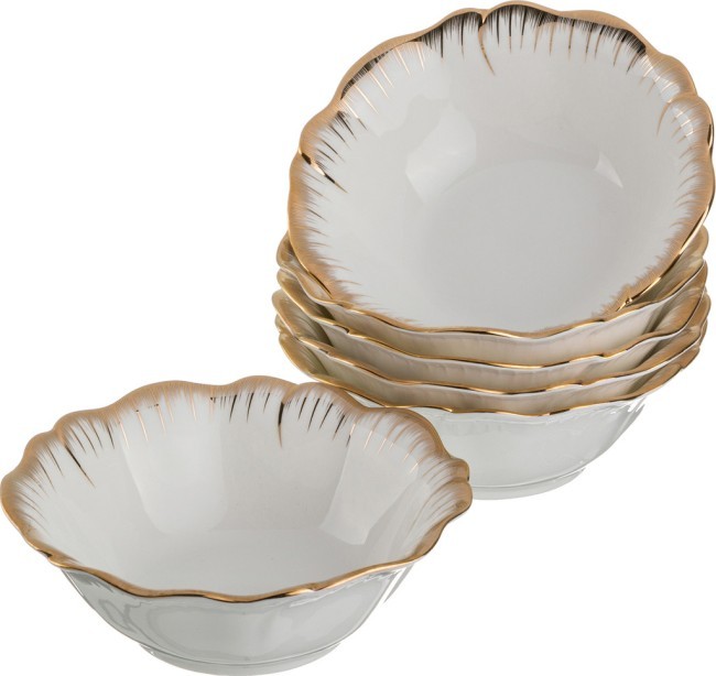 Набор салатников из 6 шт. "цветочная симфония" диаметр=15 см высота=5 см Lefard (590-011)