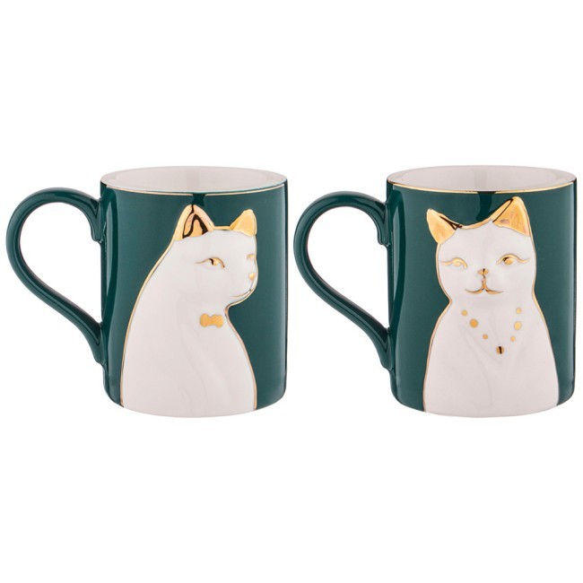 Набор кружек lefard "animal world" кошка 2 шт. 380 мл Lefard (151-204)