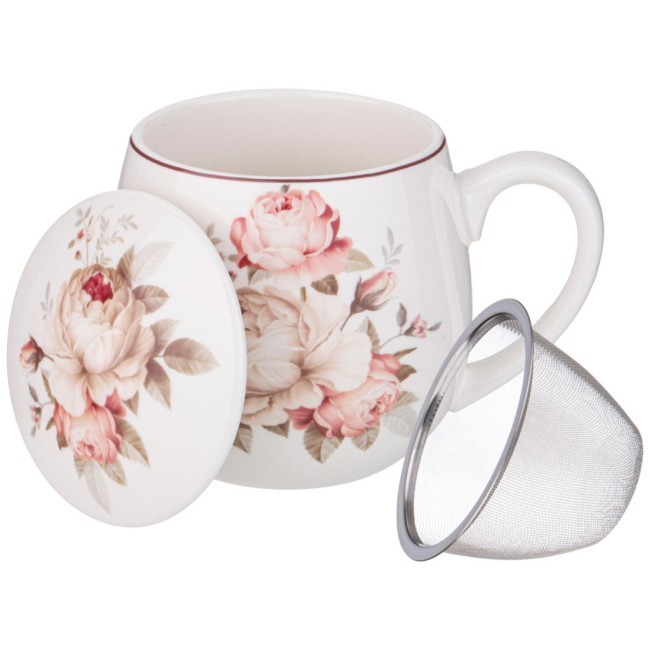 Кружка заварочная lefard мэрибель с металл. ситом и фарфор. крышкой 420 мл Lefard (87-284)