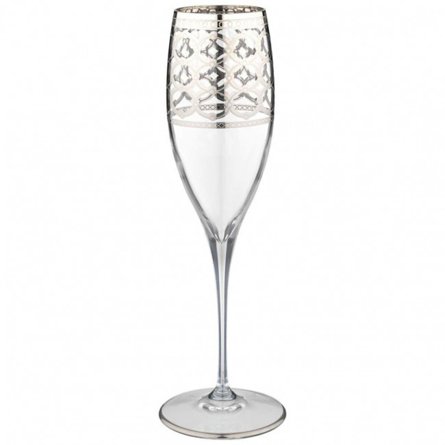 Набор бокалов для шампанского из 6 штук 260мл "athene platino" ART DECOR (326-090)