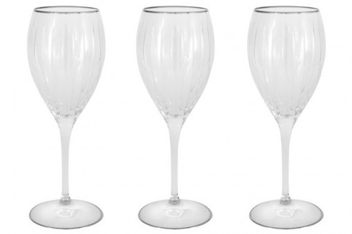 Набор бокалов для вина Пиза серебро, 0,275 л, 6 шт - SM2101/1/SAL Same