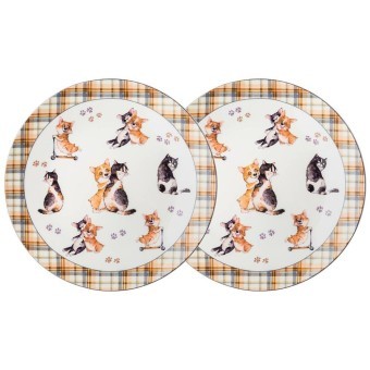 Набор тарелок закусочных lefard "лучшие друзья" 2 шт. 23 см Lefard (415-2182)