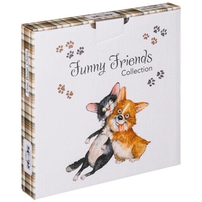 Набор тарелок закусочных lefard "лучшие друзья" 2 шт. 23 см Lefard (415-2182)