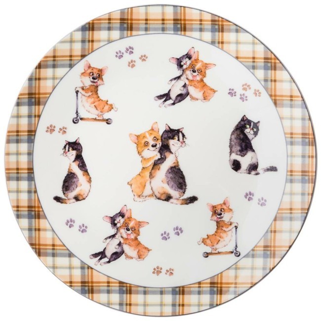 Набор тарелок закусочных lefard "лучшие друзья" 2 шт. 23 см Lefard (415-2182)