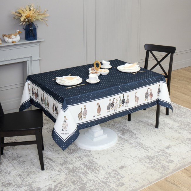Скатерть "family farm" 110х140см ,синий, 100% хлопок,твил пропитка Lefard (850-742-20) Скатерть "family farm" 110х140см ,синий, 100% хлопок,твил пропитка Lefard (850-742-20)