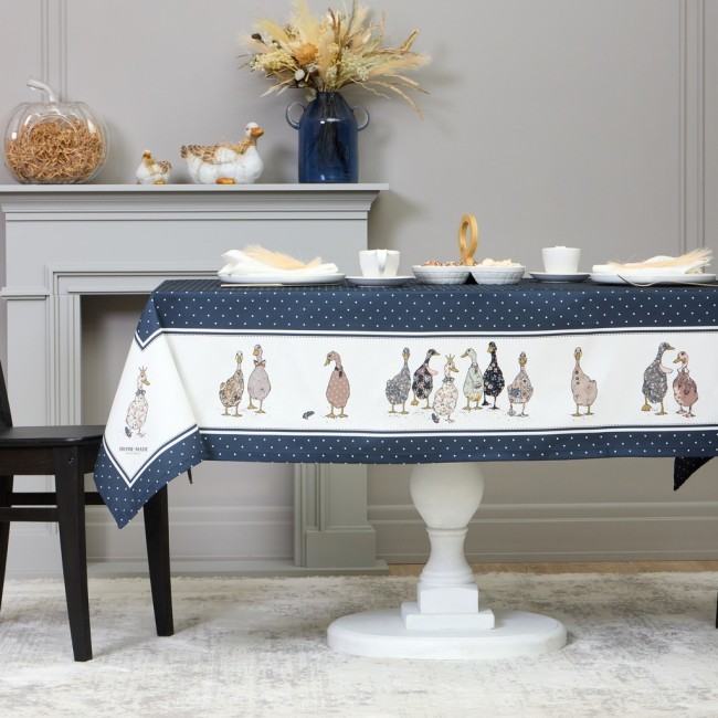 Скатерть "family farm" 110х140см ,синий, 100% хлопок,твил пропитка Lefard (850-742-20) Скатерть "family farm" 110х140см ,синий, 100% хлопок,твил пропитка Lefard (850-742-20)