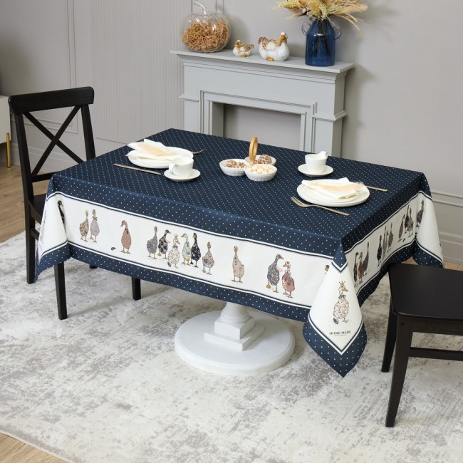 Скатерть "family farm" 110х140см ,синий, 100% хлопок,твил пропитка Lefard (850-742-20) Скатерть "family farm" 110х140см ,синий, 100% хлопок,твил пропитка Lefard (850-742-20)