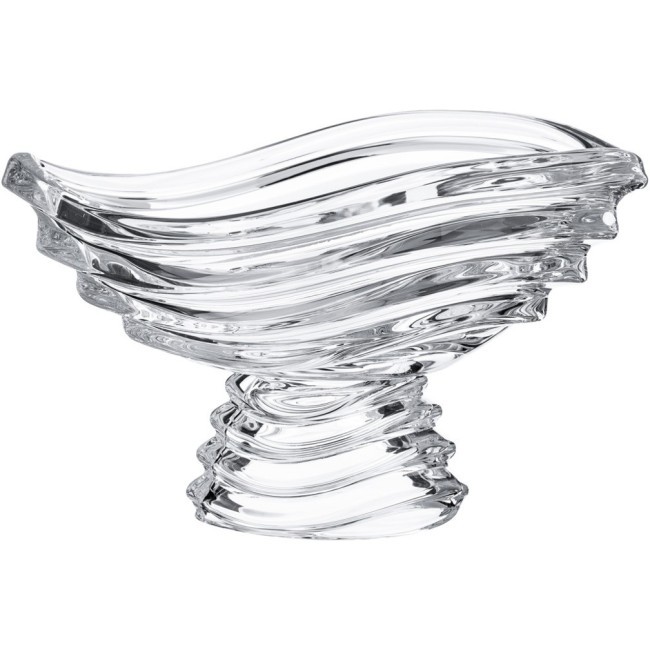 Фруктовница на ножке "wave" 30,5*21см. высота=18,5см. CRYSTALITE (669-296)
