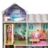 Деревянный кукольный домик "Поместье Виттория", с мебелью 36 предметов в наборе и с гаражом, для кукол 30 см (PD318-18)