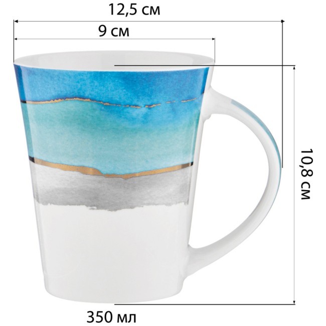 Кружка lefard "акварель" 350 мл Lefard (260-764) Кружка lefard "акварель" 350 мл Lefard (260-764)