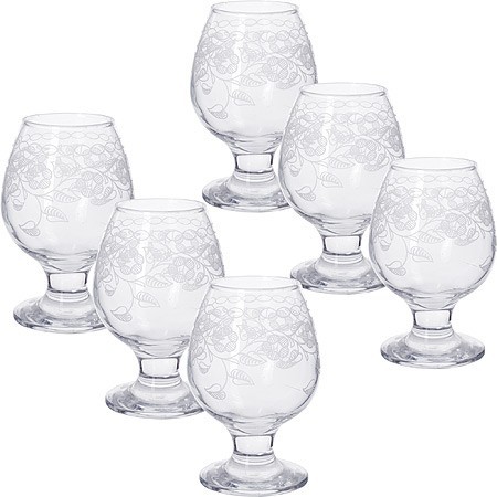 Набор 6-ти стаканов д/коньяк 250мл (MS483-07-01)