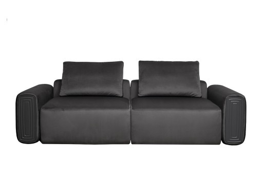 Диван трехместный Turin с мех т.серый велюр Colt1003 255*120**68см (TT-00016437) Диван трехместный Turin с мех т.серый велюр Colt1003 255*120**68см (TT-00016437)