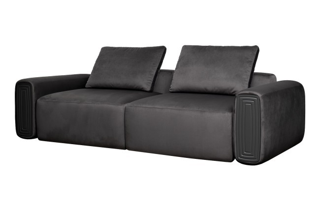 Диван трехместный Turin с мех т.серый велюр Colt1003 255*120**68см (TT-00016437) Диван трехместный Turin с мех т.серый велюр Colt1003 255*120**68см (TT-00016437)