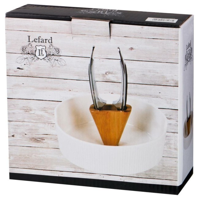 Набор для колки орехов "native" 2пр.: блюдо + щипцы для орехов д=18,5 см. в=7 см Lefard (587-133)