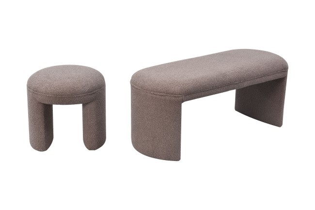 Банкетка TEDDY серая 108*43*45см (TT-00011987)