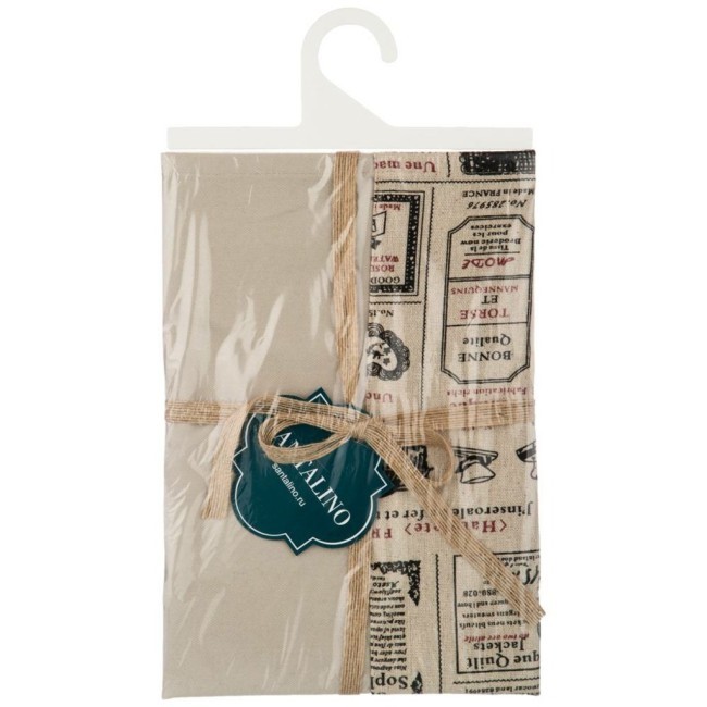 Дорожка "мини.бон аппетит",70х30см,100%хлопок, беж, Lefard (850-603-66) Дорожка "мини.бон аппетит",70х30см,100%хлопок, беж, Lefard (850-603-66)