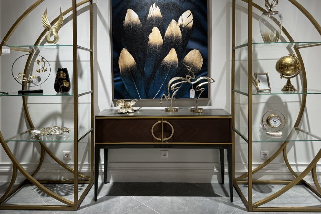 Консоль шпон 2 ящика 120*80*35см (TT-00016517) Консоль шпон 2 ящика 120*80*35см (TT-00016517)